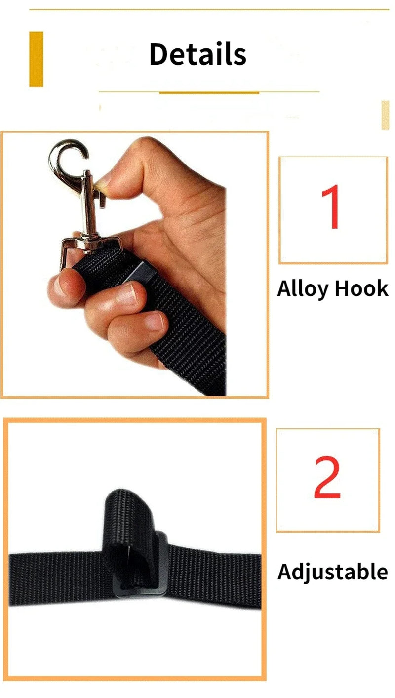 1PC Pet Car Seat Belt Nylon Lead Leash Backseat Safety Belt Adjustable Pet Collars Dog Collar Cat Collar