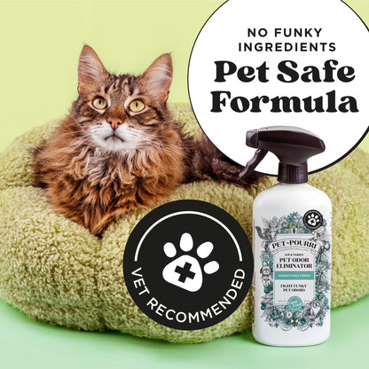 Pet~Pourri Pawsitively Fresh Pet & Home Deodorizer Spray, Jasmine + Fresh Air + Pear, 16Oz