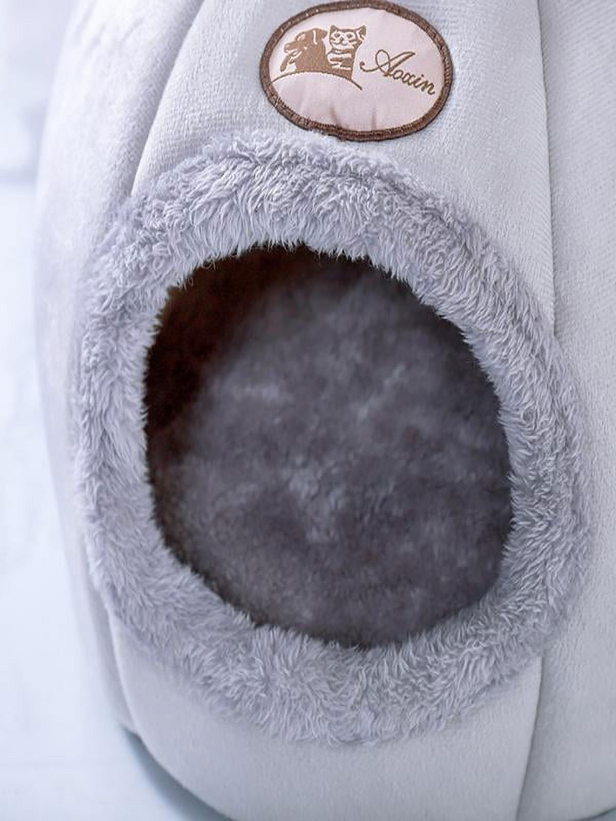 Cat House Bed,Pet Beds Clearance Cat House Dog round Cat Winter Warm Nest Soft Foldable Sleeping Mat Pad Cozy Cat Cave Cute Pet Tent Beds for Cats Puppy Small Dogs