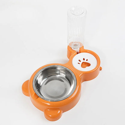 Pet Water Dispenser for Cats and Dogs Automatic Water Storage Pet Food Bowl Food Container with Waterer Pet Supplies