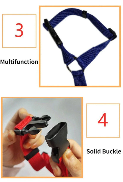 1PC Pet Car Seat Belt Nylon Lead Leash Backseat Safety Belt Adjustable Pet Collars Dog Collar Cat Collar
