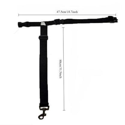 1PC Pet Car Seat Belt Nylon Lead Leash Backseat Safety Belt Adjustable Pet Collars Dog Collar Cat Collar